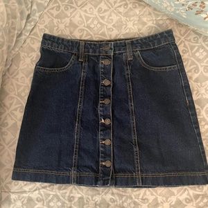 Stradivarius Mini Jean Skirt Size 8